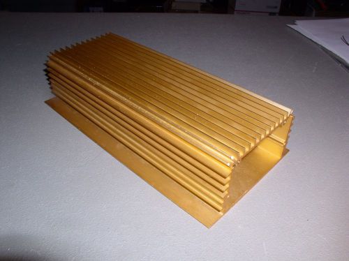Extruded Aluminum Case for Electronics 11 inches Gold Anodized w/ Heatsink Fins