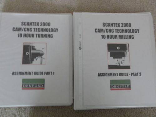 CAM CNC TECHNOLOGY BOOKS Scantek 2000 Lathe Mill Milling Manual Course Denford