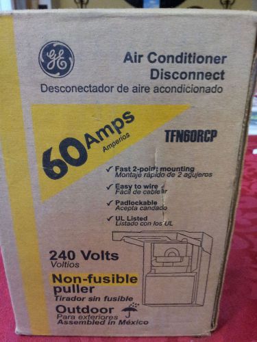 GE Air Conditioner Disconnect 60 Amp non-fusible