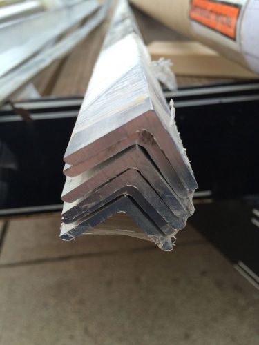 6061 t6 aluminum angle 1/8&#034;thick 1&#034;x1&#034; x 60&#034; long for sale