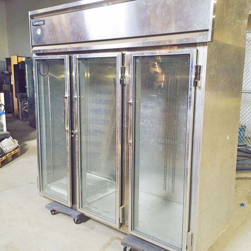 Continental 3 glass doors refrigerator for sale