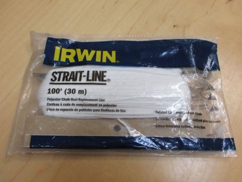 Irwin strait-line 100&#039; polyester chalk reel replacement line 64610 for sale