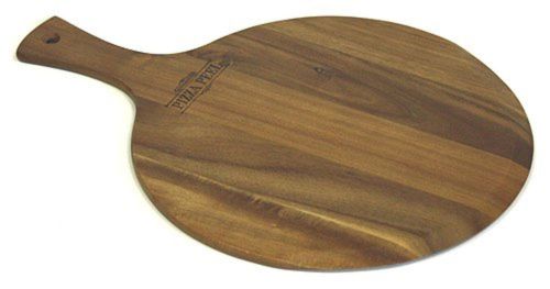 Mountain woods 13&#034; x 18&#034; gourmet acacia hardwood pizza peel / cutting board /... for sale