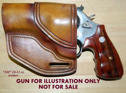 Gary c&#039;s  avenger owb holster left hand s&amp;w  l frame  3&#034; barrel   heavy leather for sale