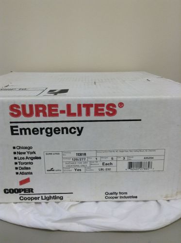 Sure-Lites EMERGENCY Sign Style 435294 Item 73551 Volt120/277  NEW