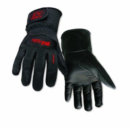 Steiner 0260M SPS Ironflex TIG Gloves  Black Grain Kidskin Nomex Back Velcro Cuf