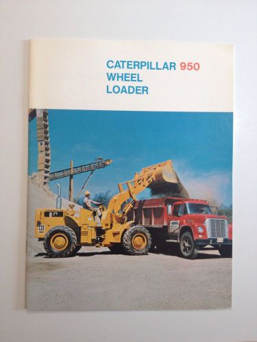 Catrpillar 950 Wheel Loader &amp; International Harvester Dump Truck -RARE- Brochure