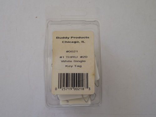 Buddy Numbered Key Tags #0021  1-20