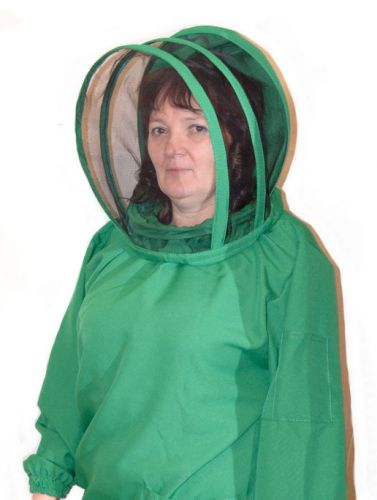 Beekeeping fabric gabardine jacket + veil mask keeper new, size l - 3xl for sale