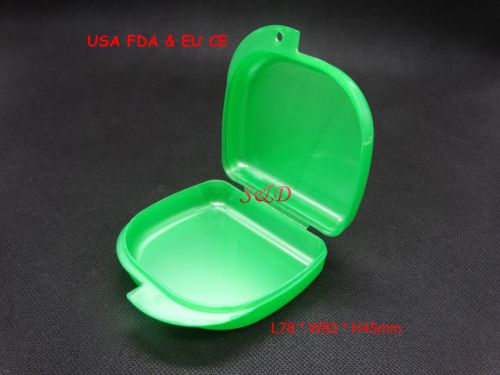 FDA CE  Dental  Denture  Box Retainer Case Teeth Container Pearl-Green DB03A 428