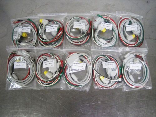 R115838 Lot (10) Zoll Medical Difibrillator 3 Lead Patient Cable 001835-U