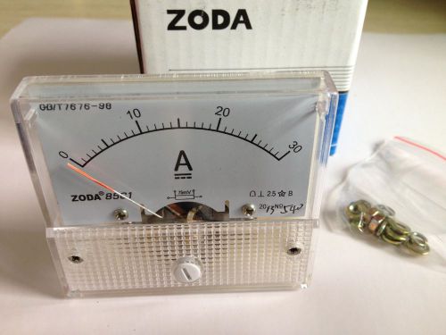 Analog AMP Current Panel Meter DC 0~30A Ammeter
