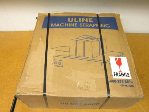 Uline strapping s-5692 1/2 x .23 x 9900&#039; white strapping new in box for sale