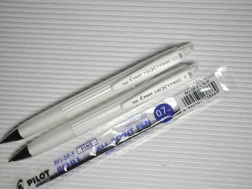 Pilot 0.7mm ball point pen &amp; 0.5mm mechanical pencil Stripe Rayure free refill