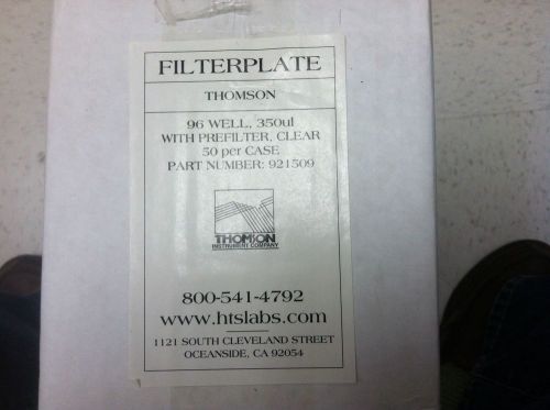 Thomson 96 well filter plate, 350ul with prefilter, clear 50/case, part#921509.