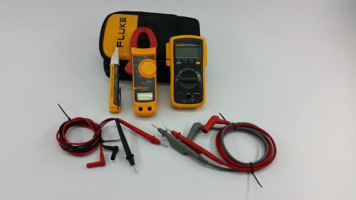 Fluke electricians kit - fluke 112 true rms &amp; fluke 322 clamp digital multimeter for sale