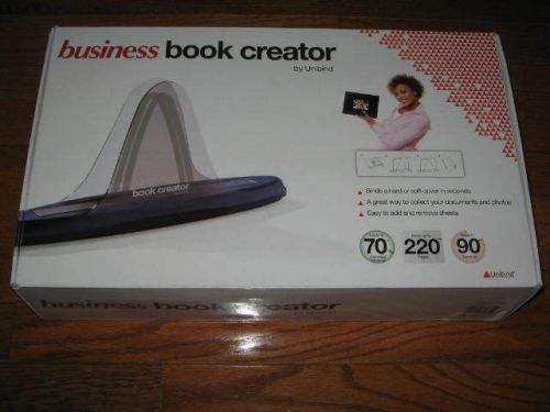 New in Box UNIBIND BUSINESS BOOK CREATOR