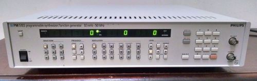 PHILIPS PM5193 PROGRAMMABLE SYNTHESIZER/FUNCTION GENERATOR - TYPE PM 5193 M