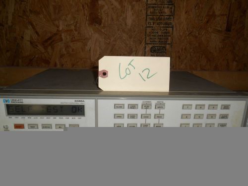 HP 3488A SWITCH CONTROL UNIT- WITH MODULES - 4 x 44472A, 1 x 44474A Lot 12
