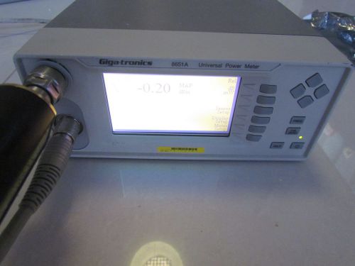 Gigatronics 8651A Power Meter &amp; 80701A sensor 50MHz-18GHz Giga-tronics