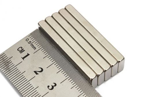 5pcs Big N52 Strong Block Bar Fridge Magnets 40x10x4 mm Rare Earth Neodymium