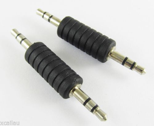 3.5mm Stereo Male M To 3.5mm Male Audio Headphone Adapter Jack Coupler Connector