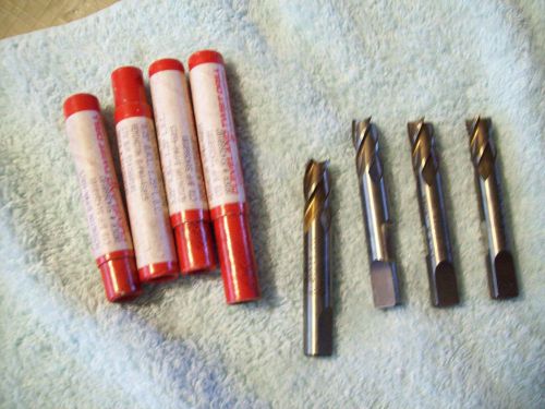 Cleveland Cobalt End Mill 31/64&#034; Diameter with Pilot Lot of 4 (.484)
