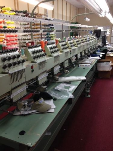 TAJIMA TME-HC912 Commercial 12 Head Embroidery Machine
