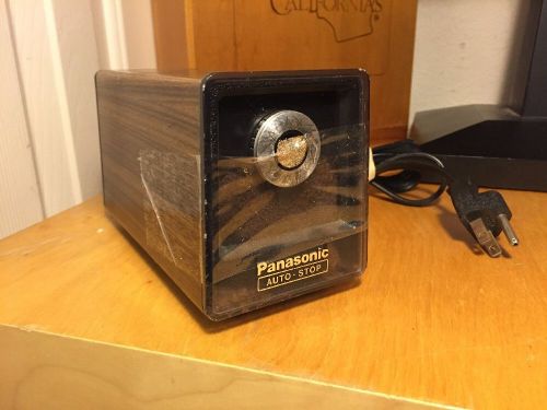 Vintage Panasonic Electric Pencil Sharpener Auto-Stop KP-77 Tested Works Great
