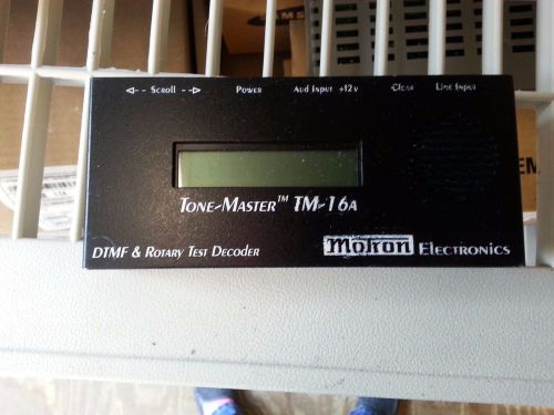 TONE-MASTER DTMF AND ROTARY TEST DECODER