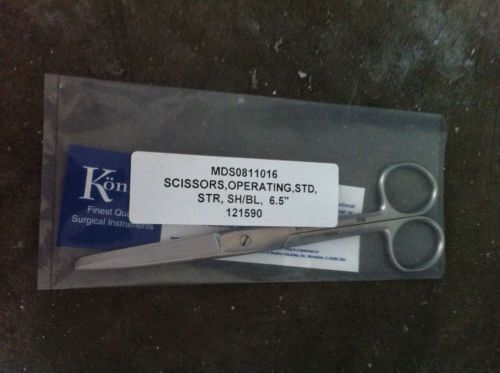 Konig straight scissors, blunt/sharp, 6.5&#034;