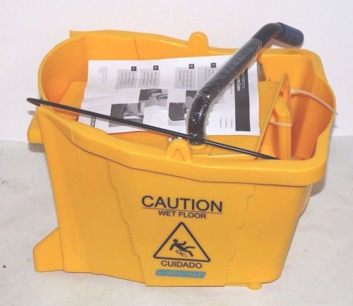 Carlisle 3690404 mop bucket with side press wringer, 35 quart / 8.75 gallon, for sale