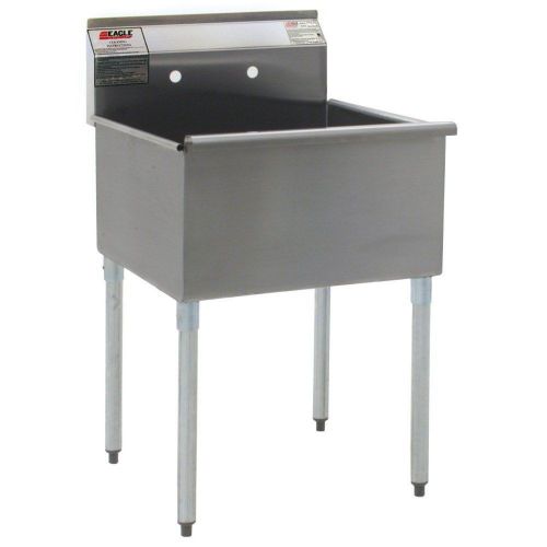 EAGLE GROUP STAINLESS STEEL UTILITY SINK 1 18IN X 18IN COMPARTMENT - 1818-1-16/4