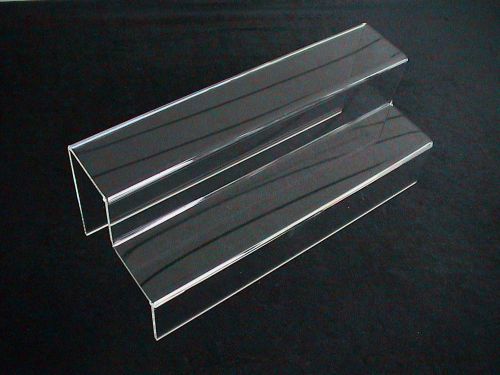 Qty 10 Step riser 2 steps 6&#034; deep 12 wide 6 high  1/8&#034; acrylic