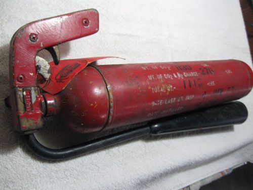 Vintage Co2 Fire Extinguisher . Very rare.