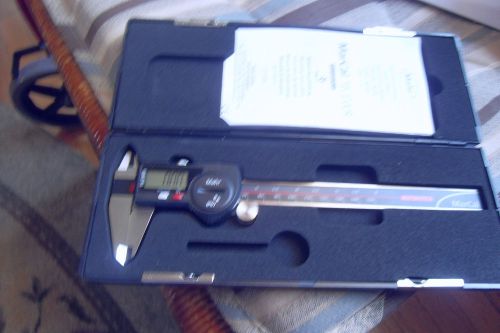 marcal 6&#034; 150 mm govt. roller type digital caliper&amp; case &amp; info# 227