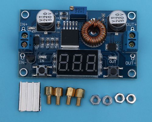 Dc-dc step down power module 4v-38v to 1.25v-36v led voltmeter adjustable 5a for sale