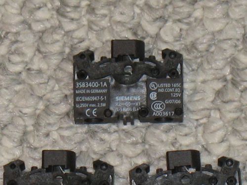 SIEMENS 3SB3400-1A Indicator Light Socket, Lot of 9!!