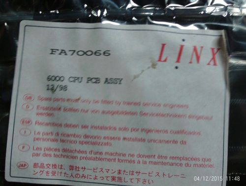 LINX 6150-812 6000 CPU PCB BORAD ASSEMBLY