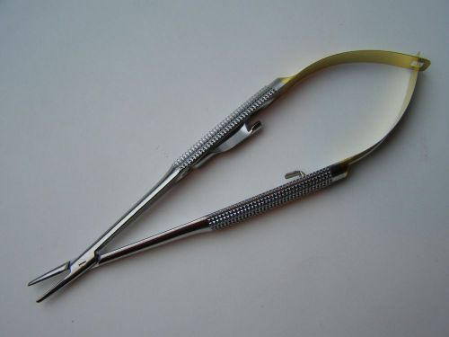 TC BARRAQUER Needle Holder 5.25&#034; Straight With Lock  Surgical Instruments