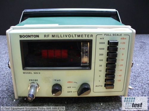 Boonton 92BD RF Millivoltmeter w/ 09  ID #24236 TEST