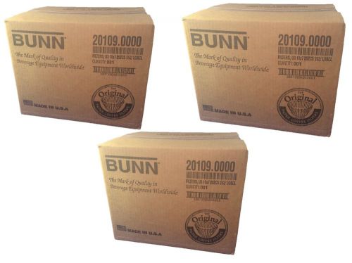 Large - (3 cases) bunn u3 urn coffee filter case of 252- 18x7 inch - fluted for sale