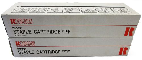 Lot of 2 Genuine Ricoh Staple Cartridges + 8 Total Refills Type F 560R-AM