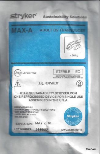 24 Lot New OxiMax™ MAX-AR ADULT SpO2 Sensors Nellcor=Stryker Exp 01/2018