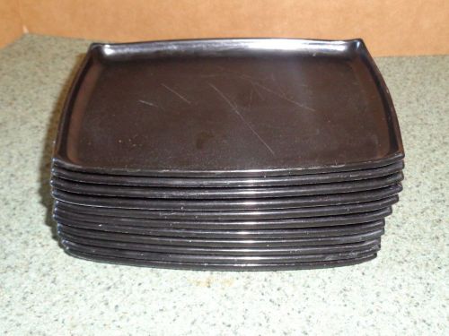 Lot of 11 Heavy Duty PLASTIC TIP TRAY 5&#034; X 7&#034; Black Arrow #062