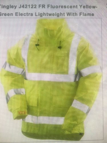 Tingley j42122 fr fluorescent y-green electra lightweight  flame resist size 2xl for sale