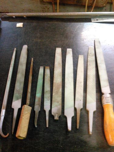 LOT OF 10  ASSORTED FILES MOSTLY NICHOLSON USA  MACHINIST TOOLMAKER