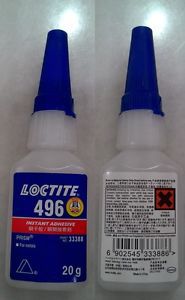 LOCTITE 496 20G Brand new Instantaneous dry glue - 2 Bottles - USA Free Shipping