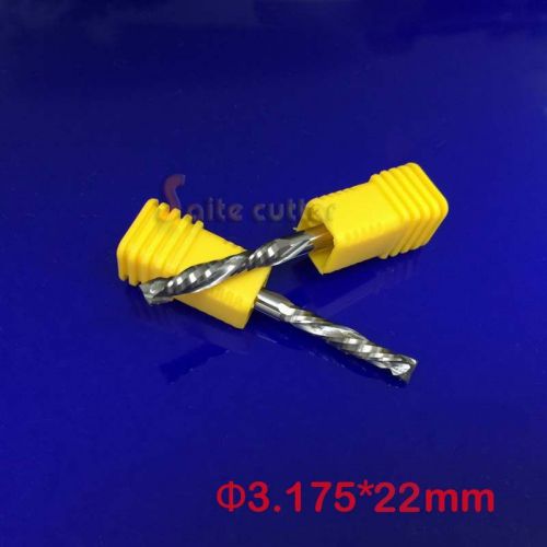 1/8&#034; 22mm Up and Down Double Flute Tungsten Carbide Wood Cutters CNC Router Bit