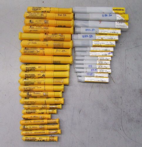 *** NEW Lot of 35 Assorted Size Kennametal Drill Bits ***
